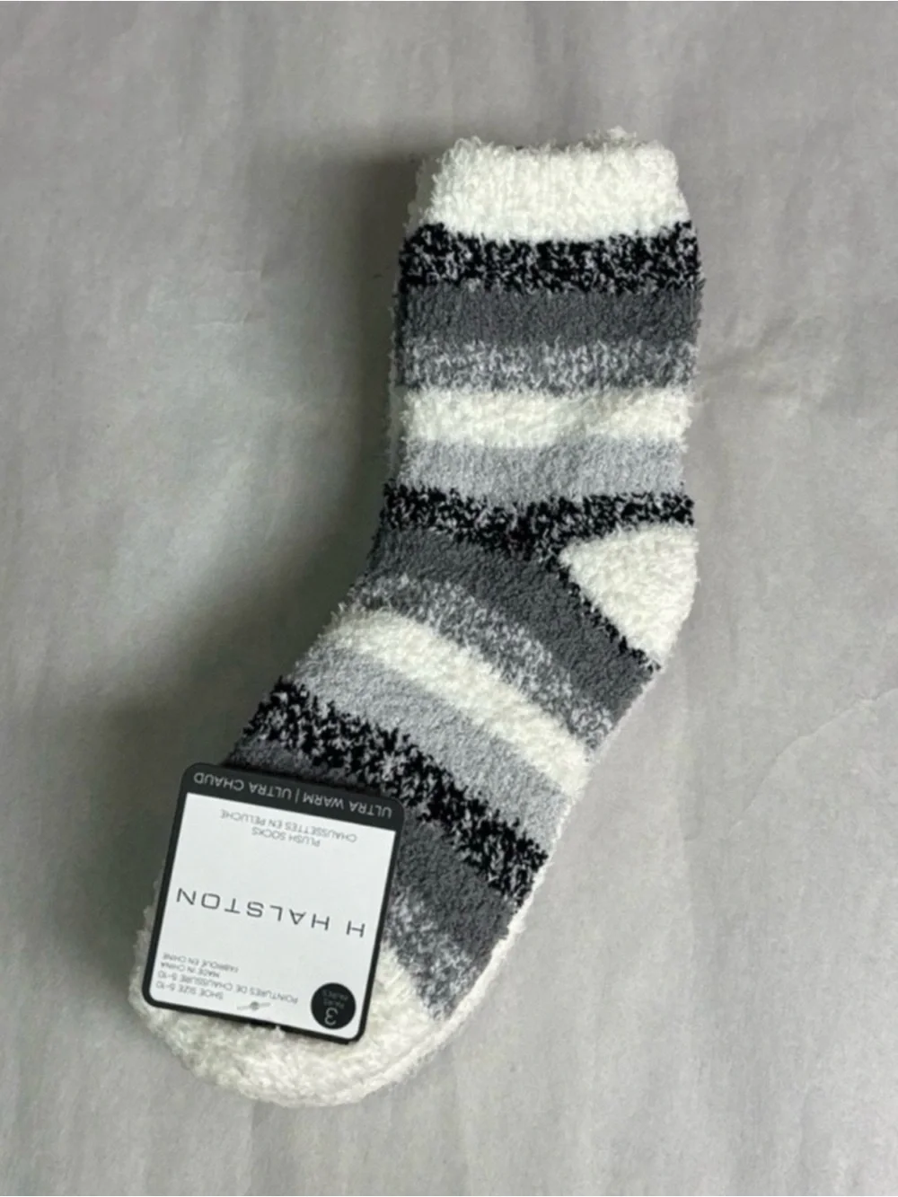 New Halston Socks Women’s 3 Pair Ultra Warm Cozy Plush Socks Casual Soft Classic
